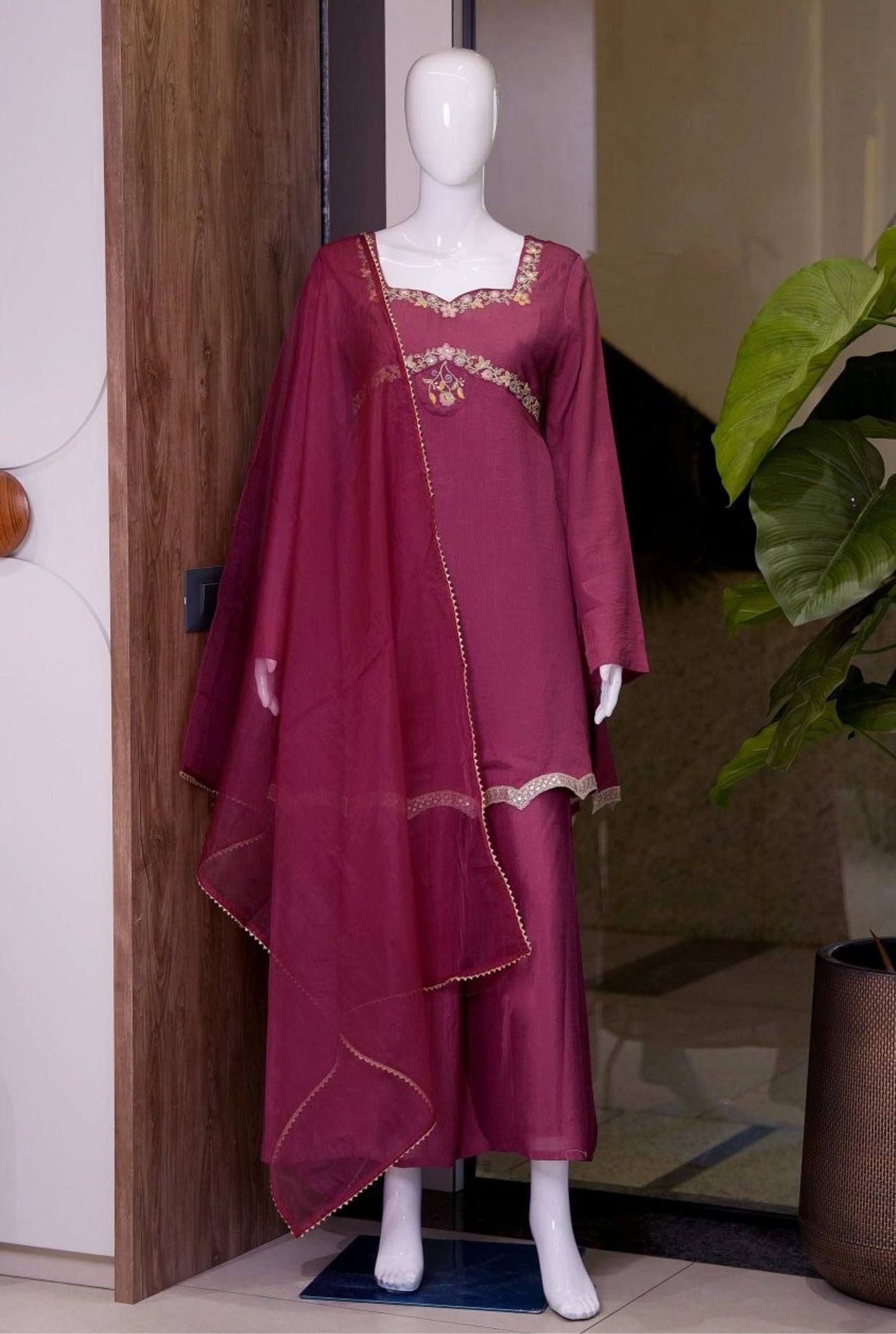 Aabira Zazu Silk Suit Set