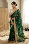 Ira Fendi Satin Embroidered Saree