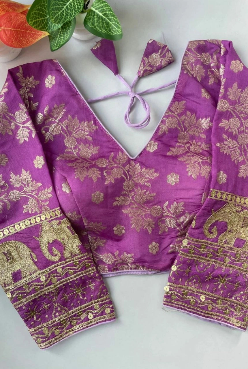 Rajnidhi Dola Silk Blouse