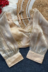Zimira Organza Embroidered Blouse