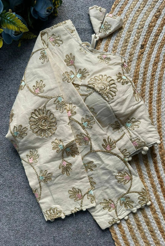 Eira Khadi Embroidered Blouse