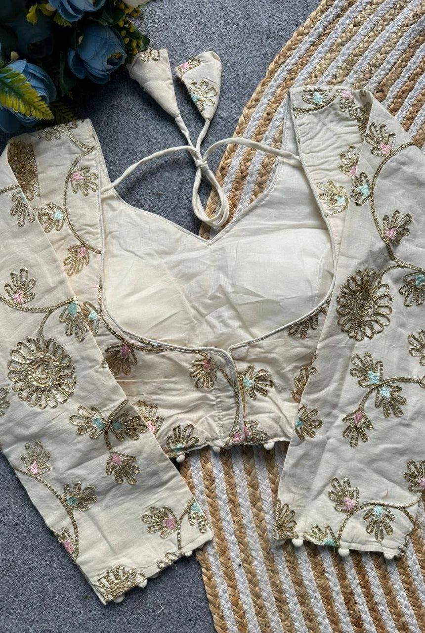 Eira Khadi Embroidered Blouse
