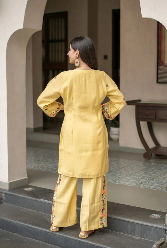 Pallavi French Crepe Kurti Set