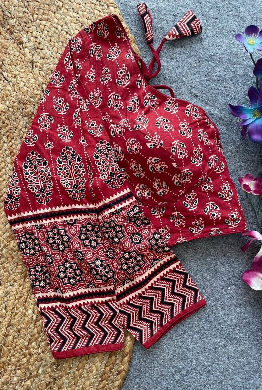 Ajrakh Aura Cotton Blouse