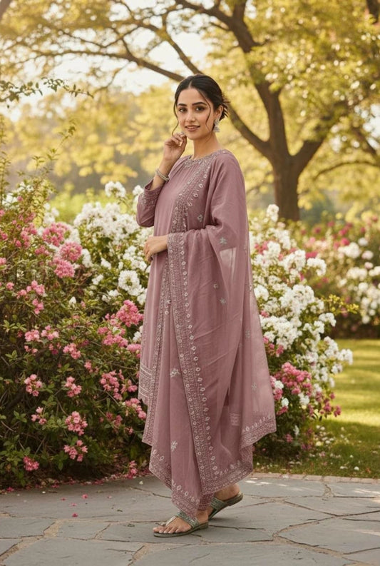 Nooraya Crepe Farshi Set