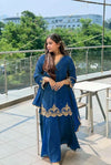 Zareen Embroidered Palazzo Set