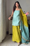 Aabira Chinon Silk Palazzo Set
