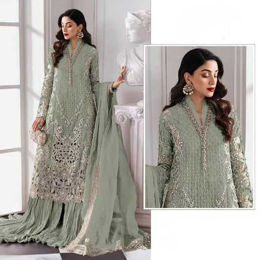 Zaira Fox Georgette Embroidered Kurta Set
