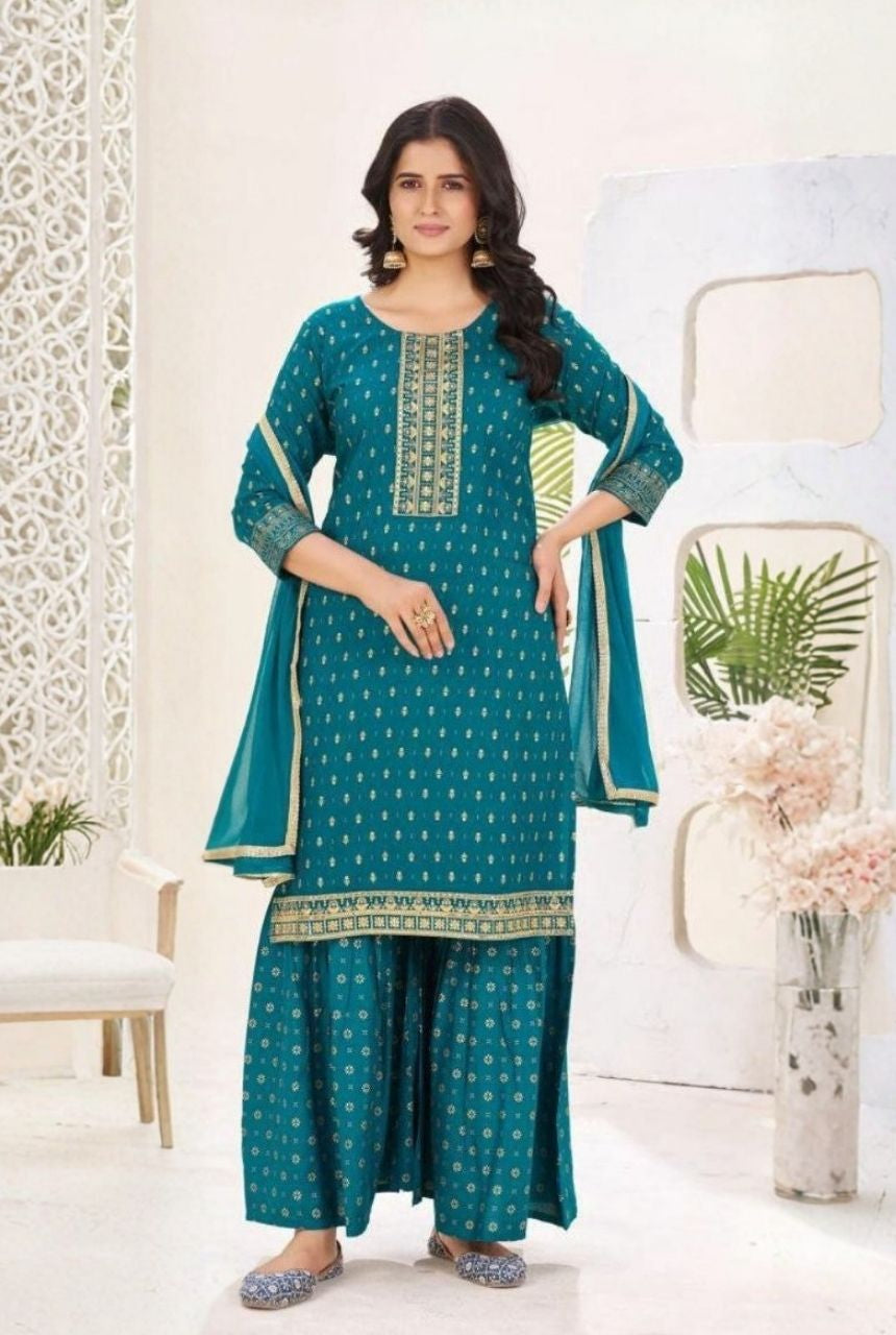 Simple Charm Rayon Kurta Set