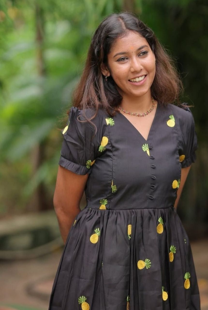 Pineapple Bloom Wool-Cotton Gown