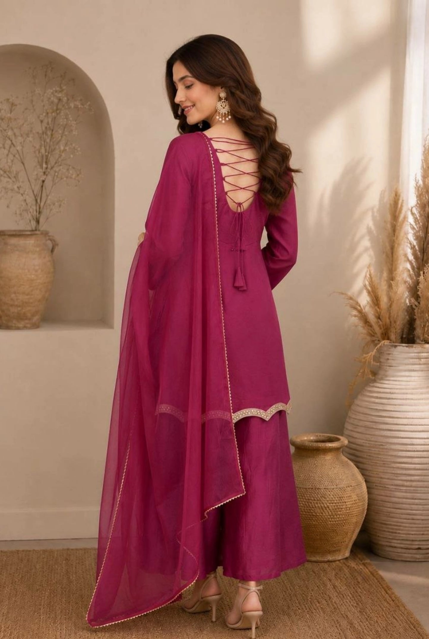 Aabira Zazu Silk Suit Set