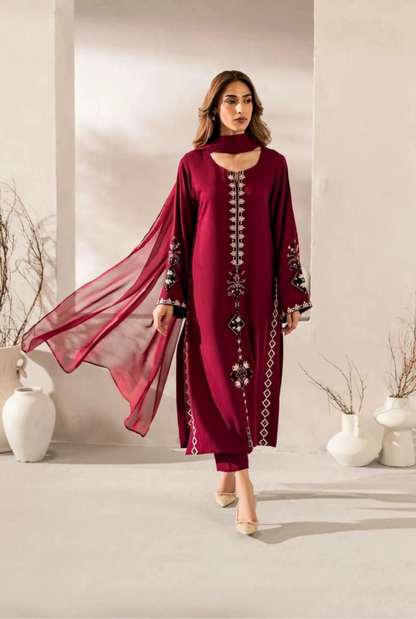 Mehera Chanderi Grace Suit Set