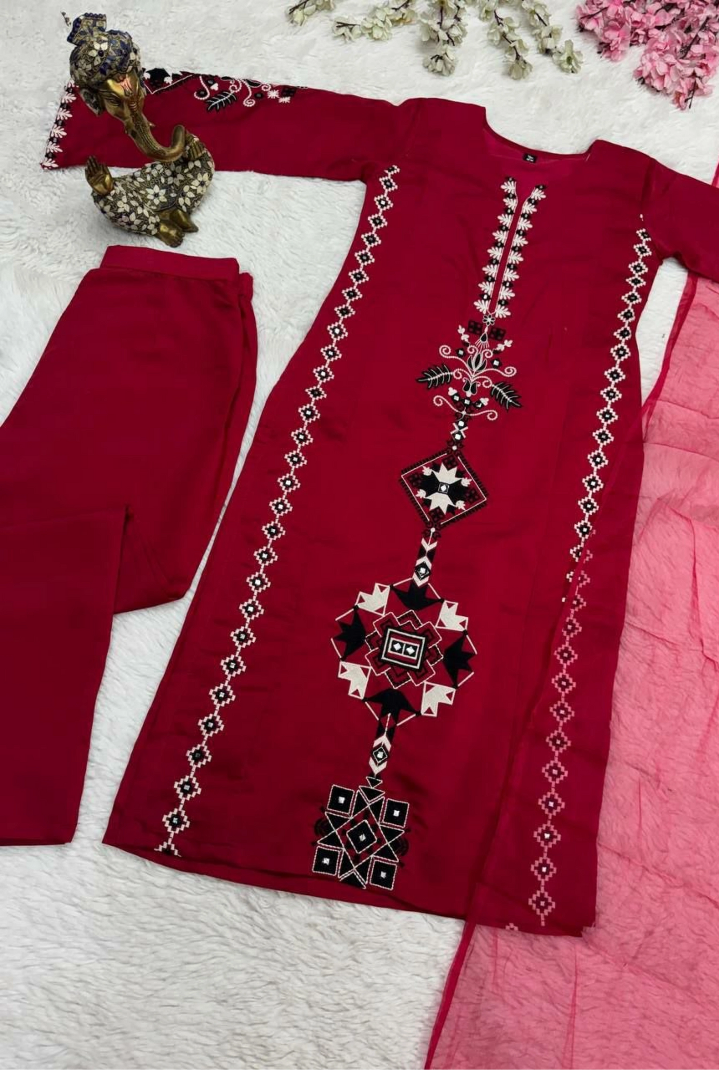 Mehera Chanderi Grace Suit Set