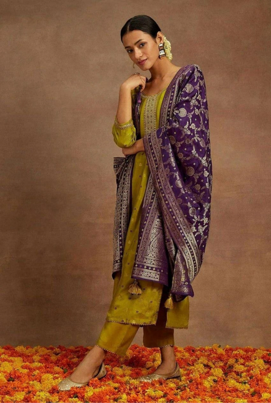 Varnika Soft Silk Heritage Suit Set