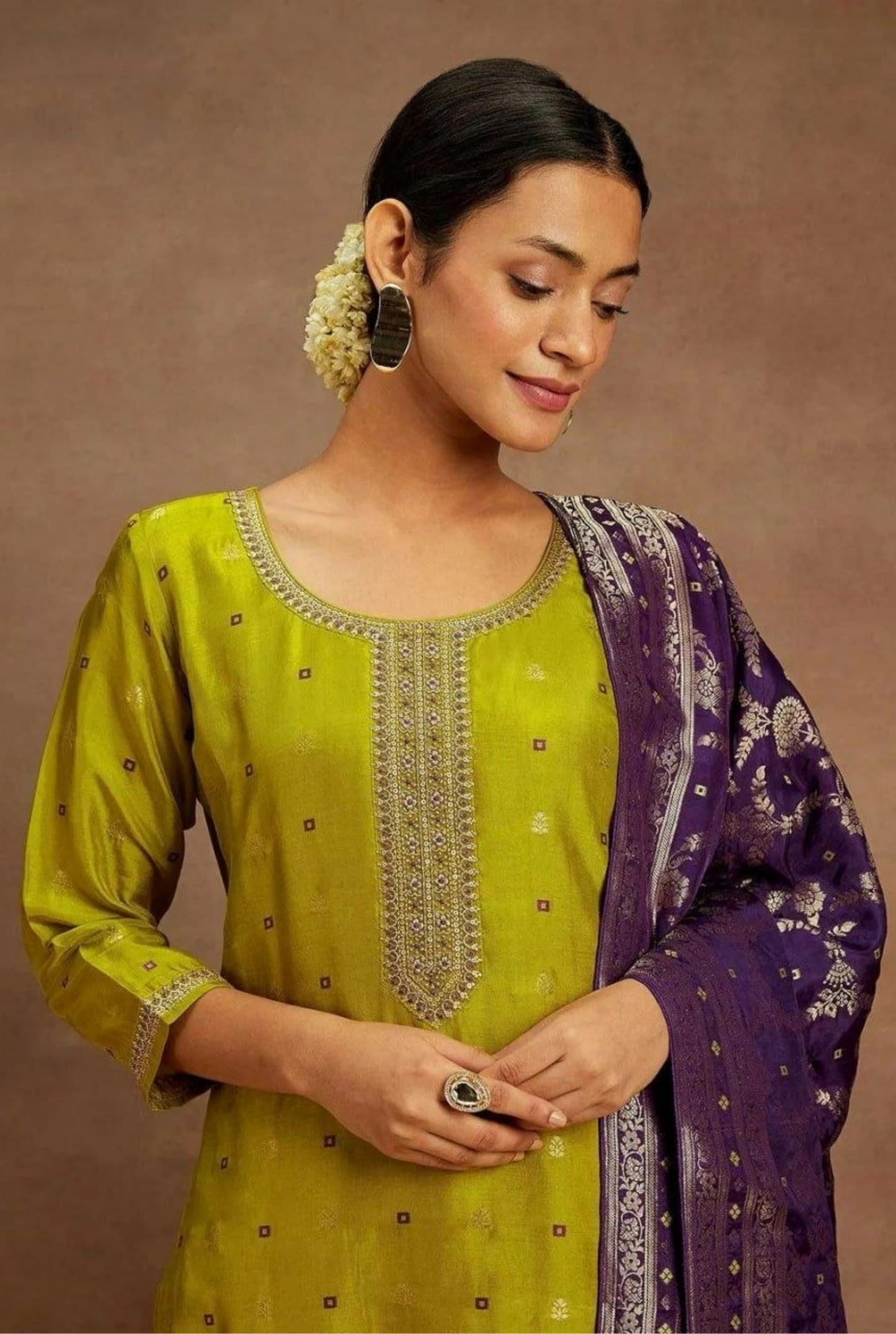Varnika Soft Silk Heritage Suit Set