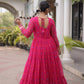 Rangmahal Leheriya Flare Gown