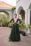 Rangmahal Leheriya Flare Gown