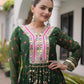 Rangmahal Leheriya Flare Gown