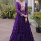 Rangmahal Leheriya Flare Gown