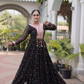 Rangmahal Leheriya Flare Gown