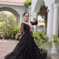 Rangmahal Leheriya Flare Gown