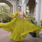 Rangmahal Leheriya Flare Gown
