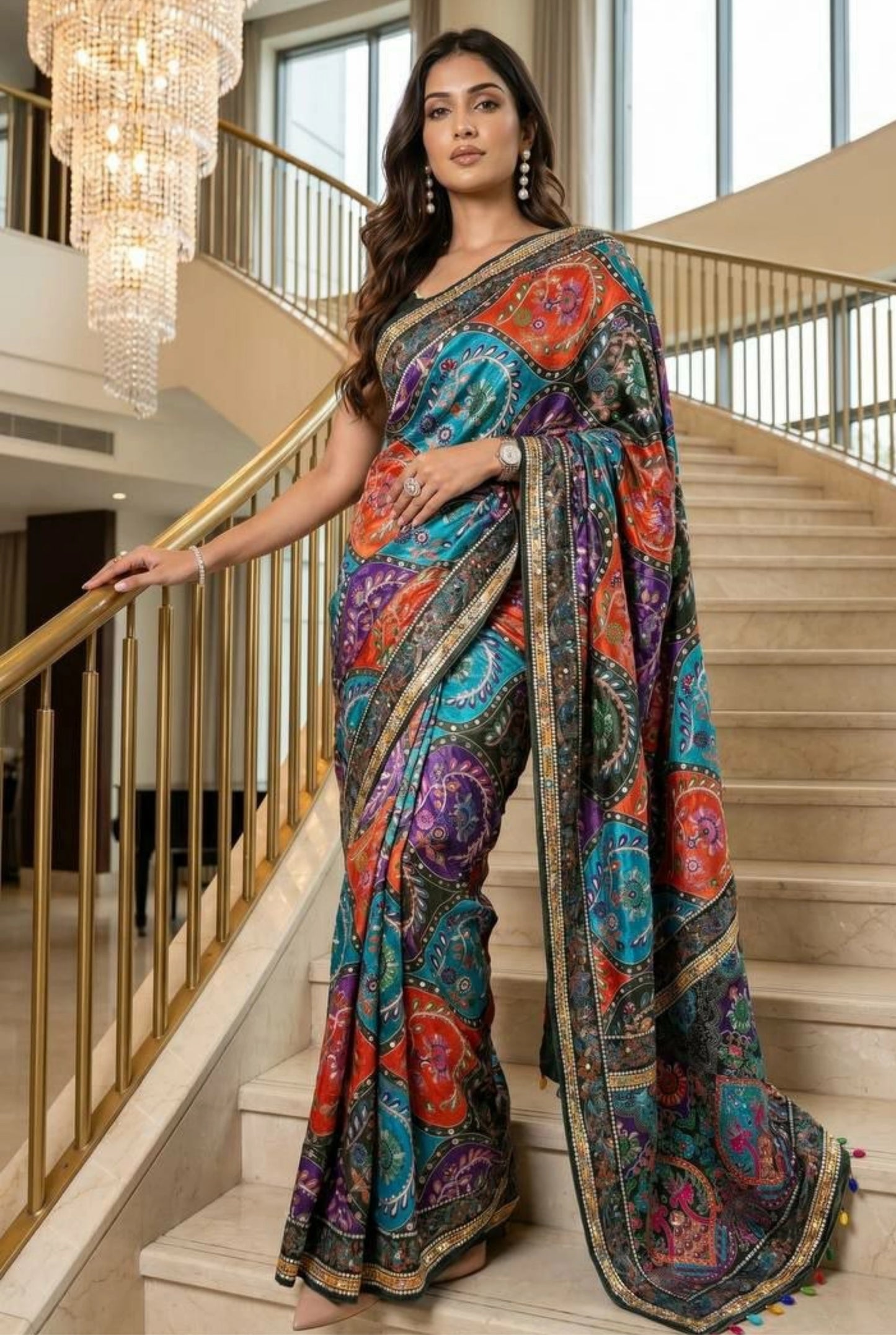 Navrisha Mirror Muse Silk Saree