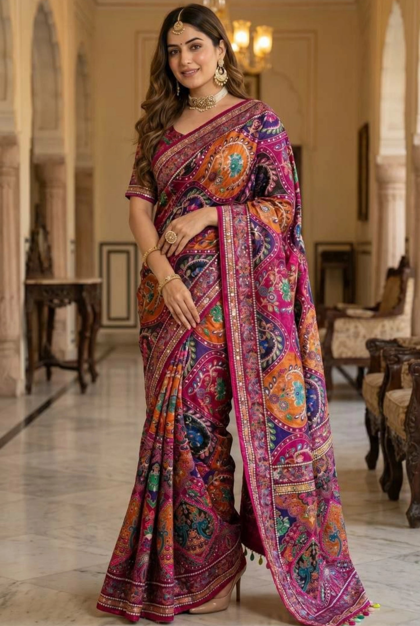 Navrisha Mirror Muse Silk Saree