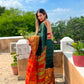 Aura Elephant Border Mercerised Cotton Silk Saree