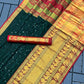 Aura Elephant Border Mercerised Cotton Silk Saree