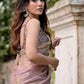 Soft Twill Net Saree with Sequins & Dori Embroidery Border