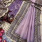 Soft Twill Net Saree with Sequins & Dori Embroidery Border