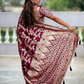 Pure Viscose Dolla Silk Saree with Meenakari Weaving