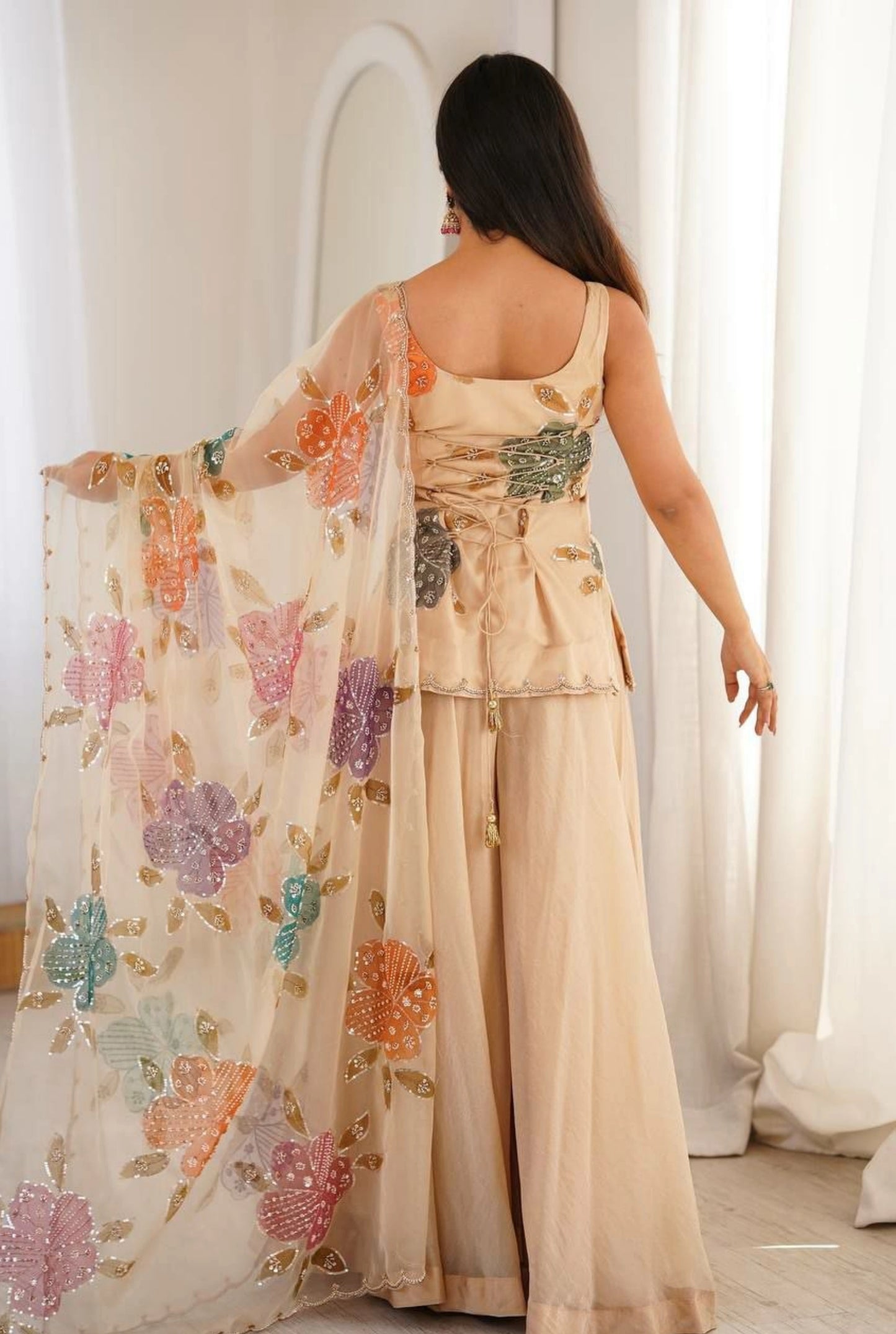 Florelle Organza Palazzo Set