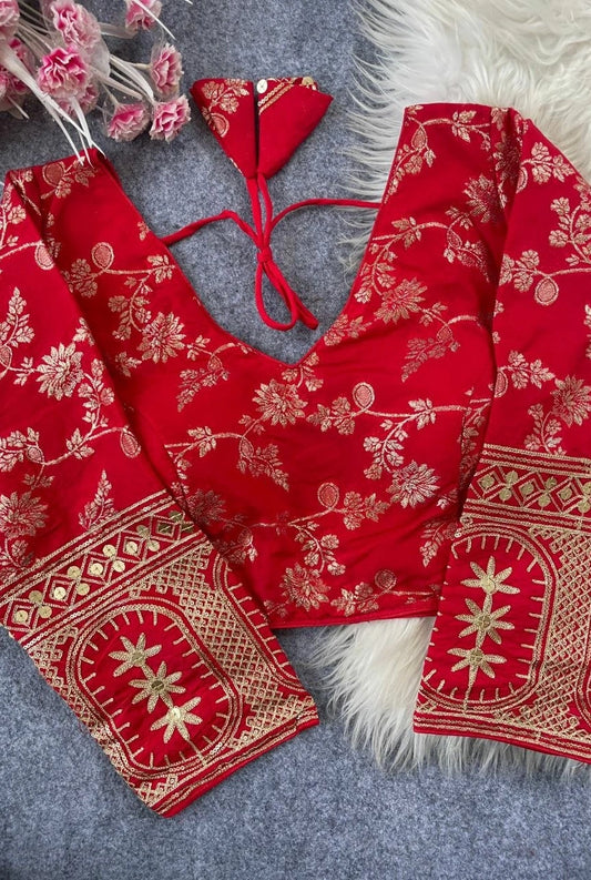 Rajnidhi Dola Silk Blouse
