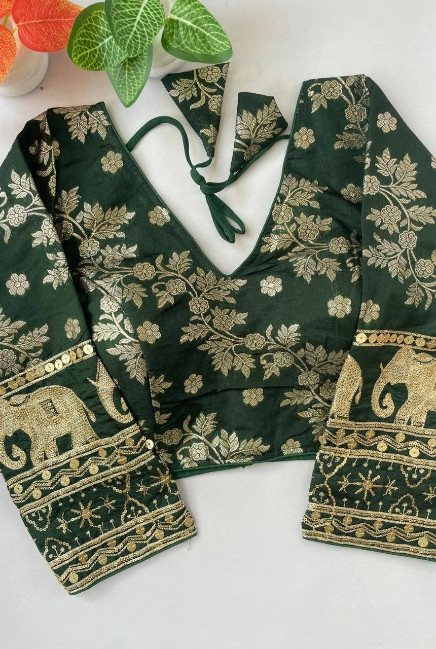 Rajnidhi Dola Silk Blouse