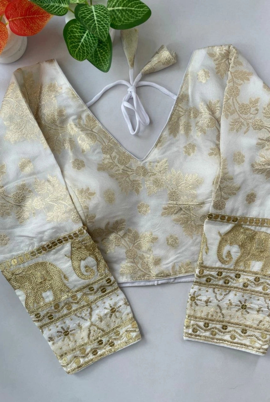 Rajnidhi Dola Silk Blouse