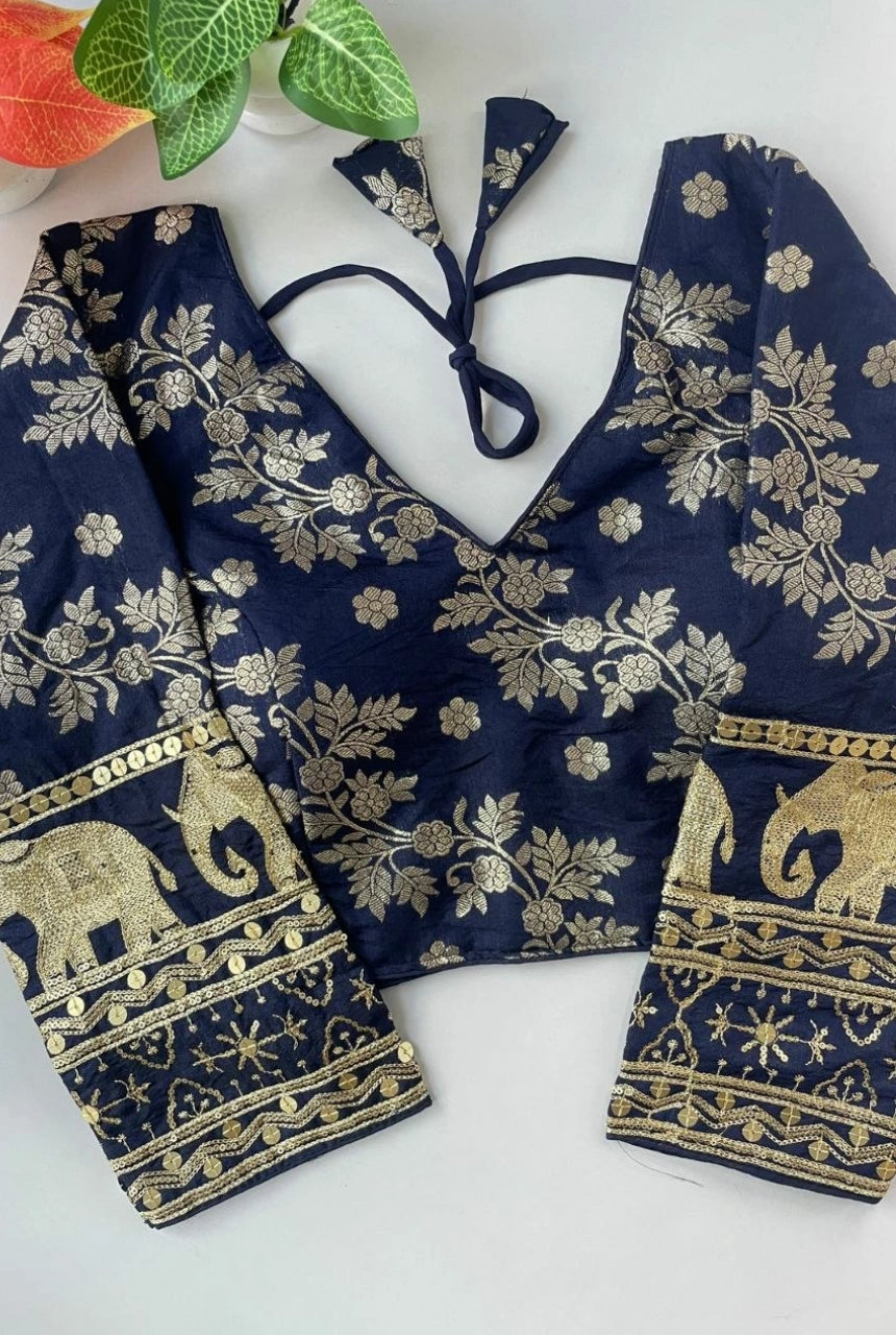 Rajnidhi Dola Silk Blouse