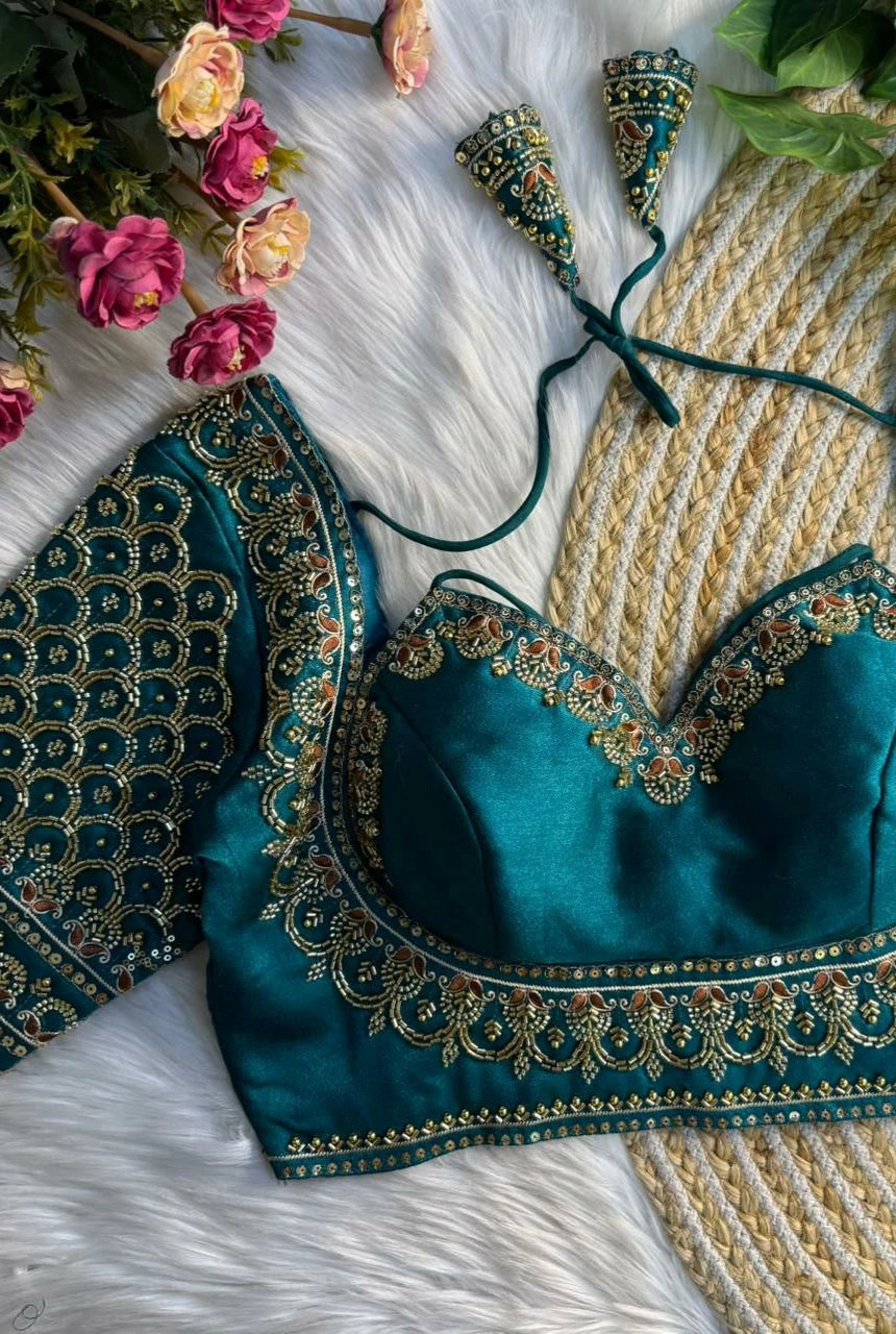 Noor Handwork Silk Blouse