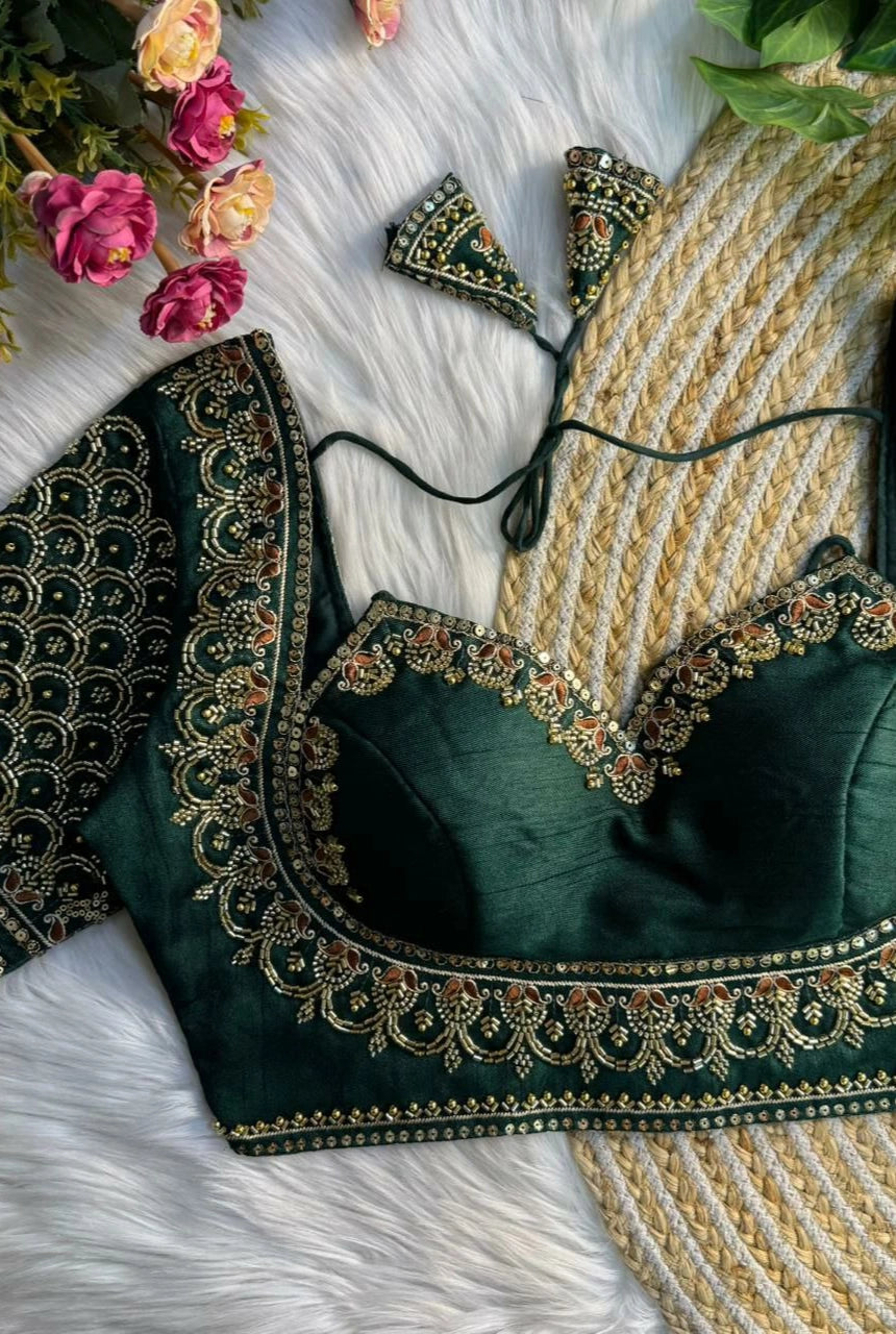 Noor Handwork Silk Blouse