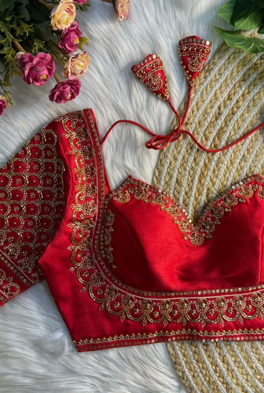 Noor Handwork Silk Blouse