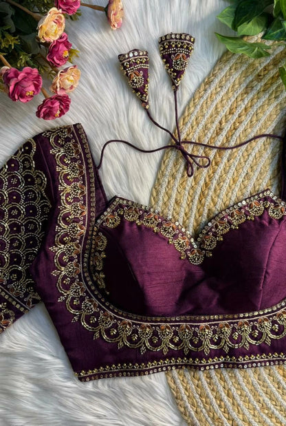 Noor Handwork Silk Blouse