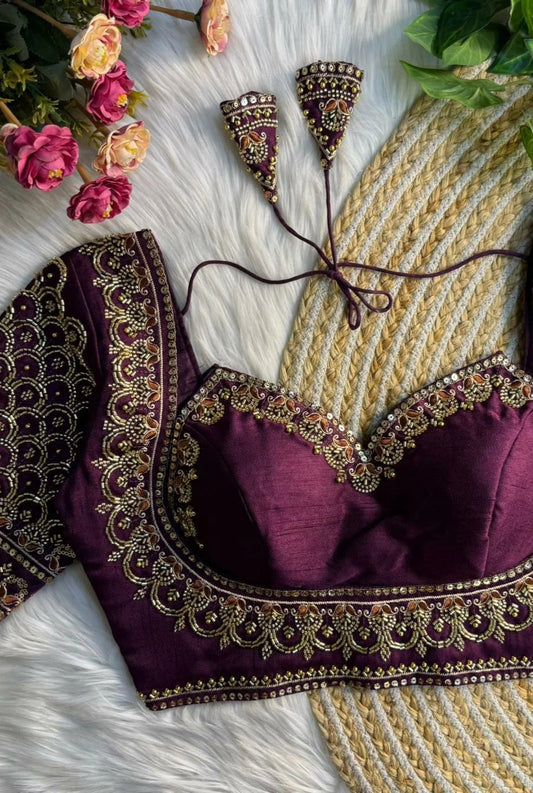 Noor Handwork Silk Blouse