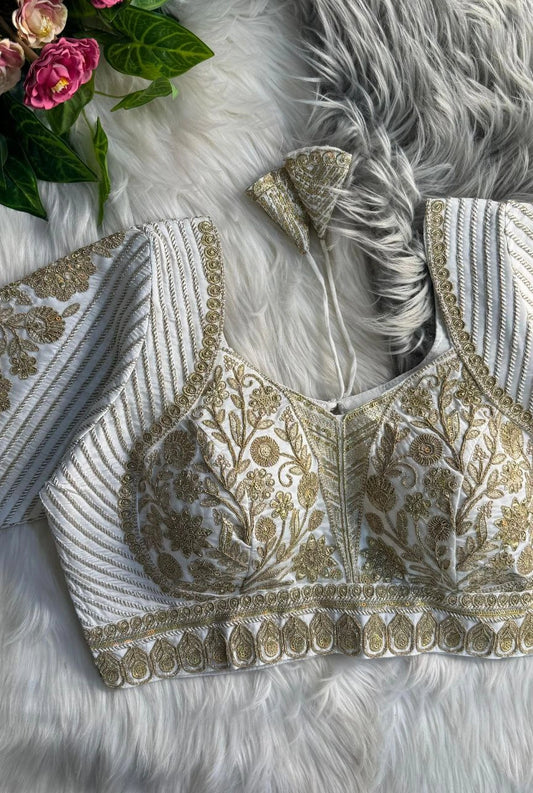 Zaria Coding Work Silk Blouse
