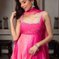 Noor Mirror Work Gown Set
