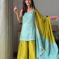 Aabira Chinon Silk Palazzo Set