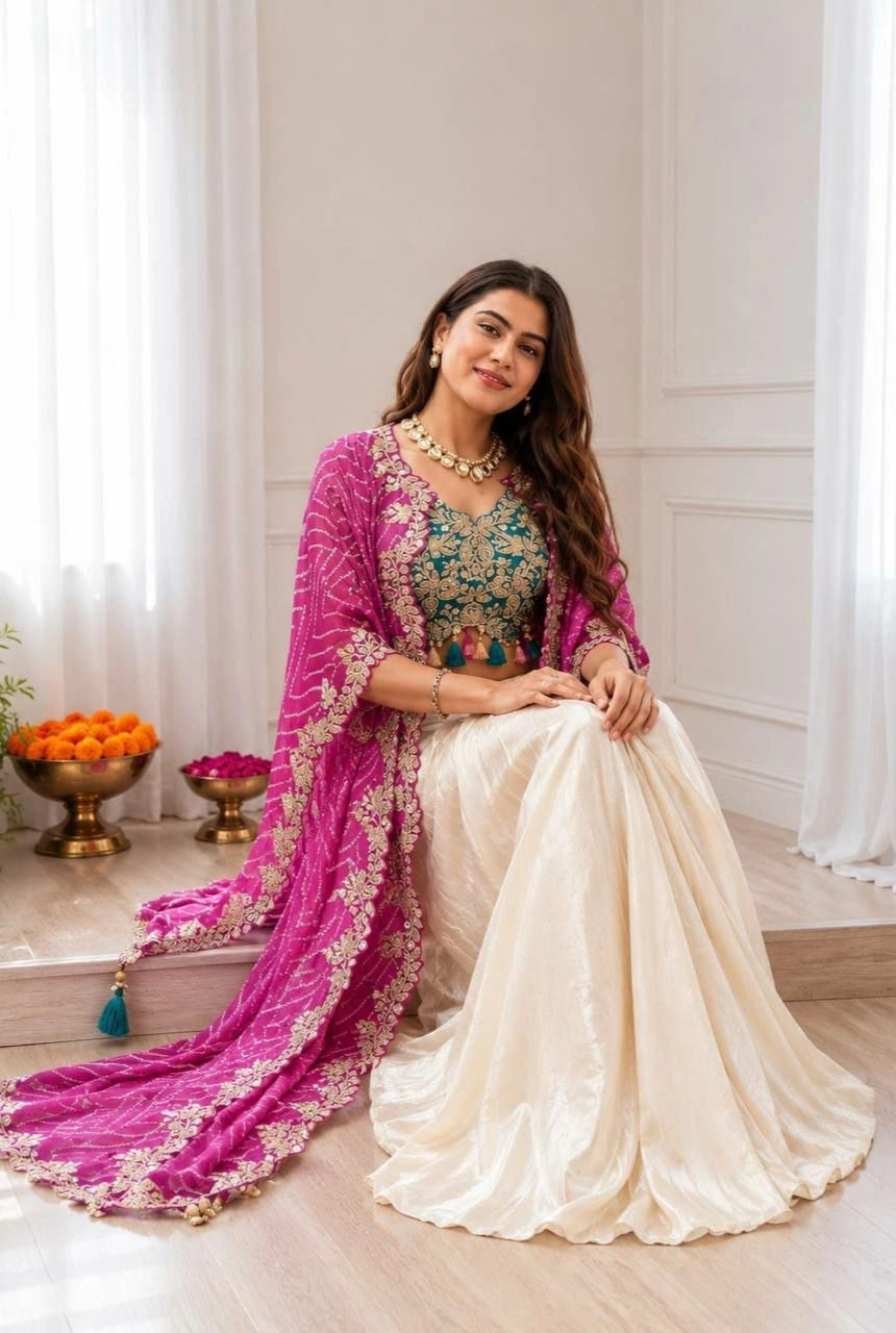 Zareen Draped Dhoti Co-Ord Set
