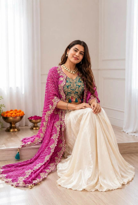 Zareen Draped Dhoti Co-Ord Set