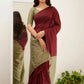 Vihana Contrast Border Mal Cotton Saree