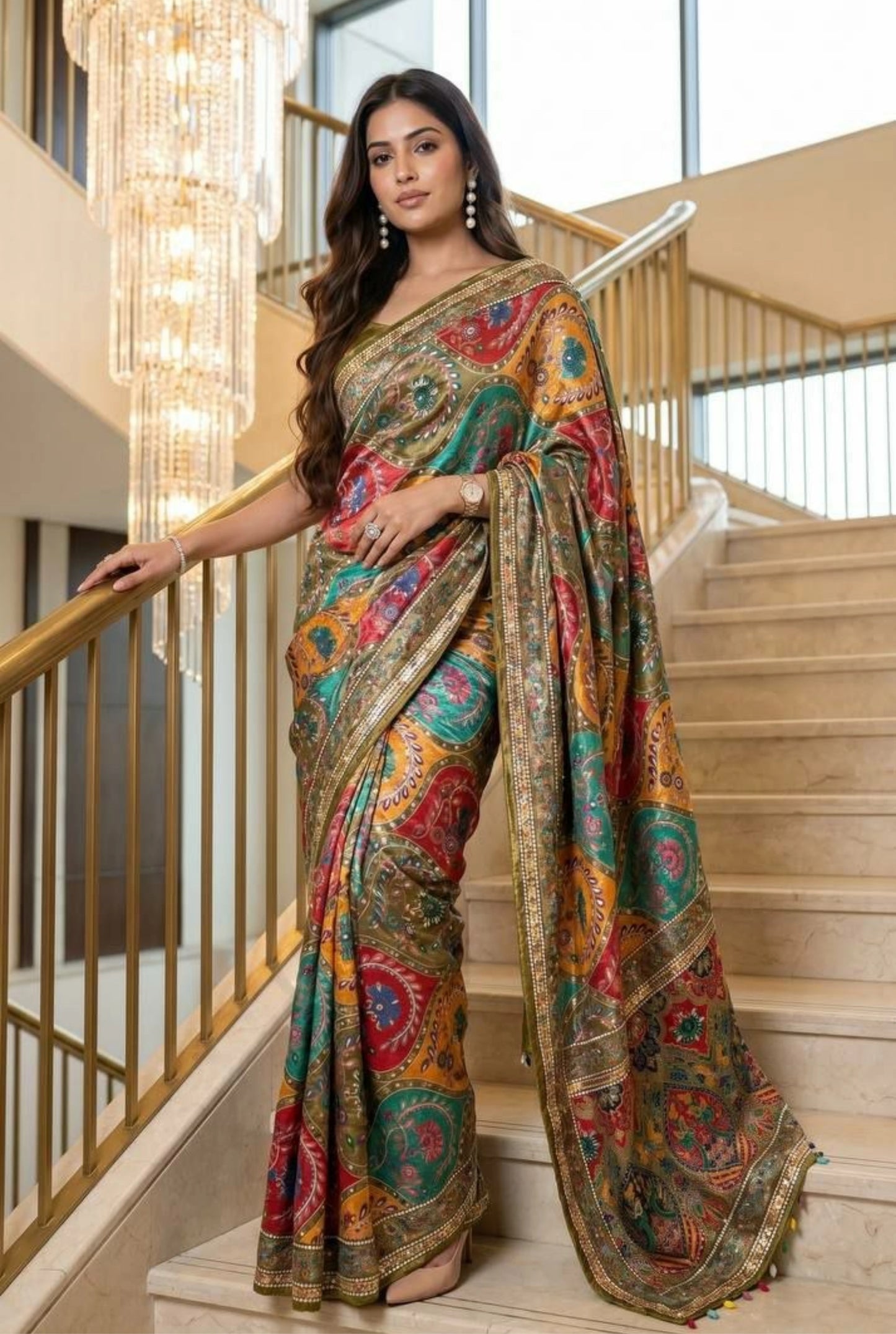 Navrisha Mirror Muse Silk Saree